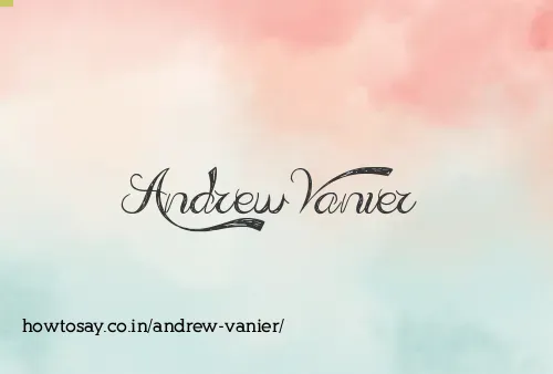 Andrew Vanier