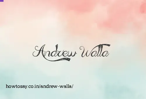 Andrew Walla