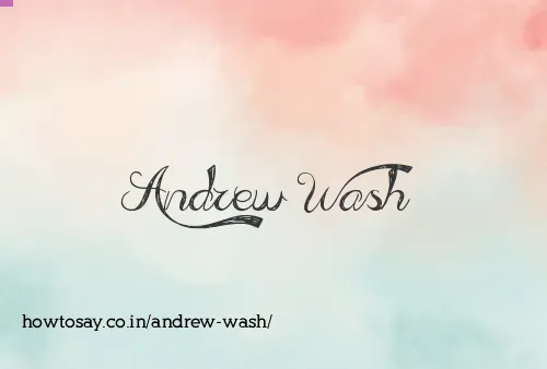 Andrew Wash