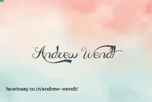 Andrew Wendt
