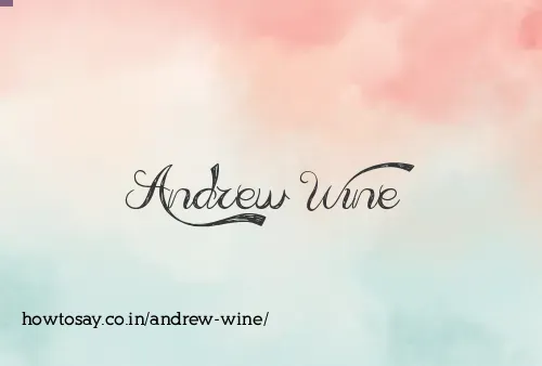 Andrew Wine