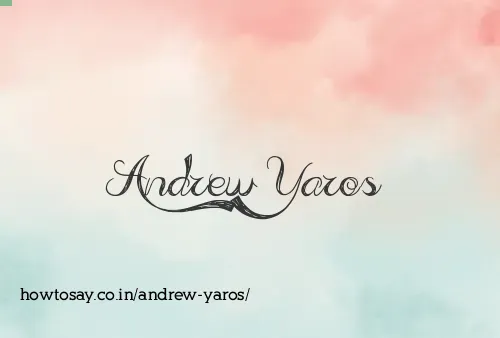 Andrew Yaros