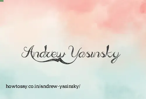 Andrew Yasinsky
