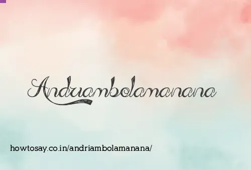 Andriambolamanana