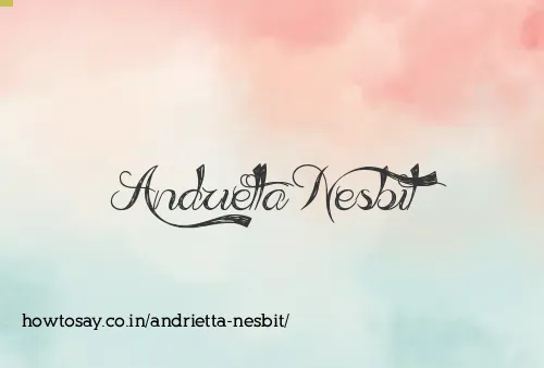 Andrietta Nesbit