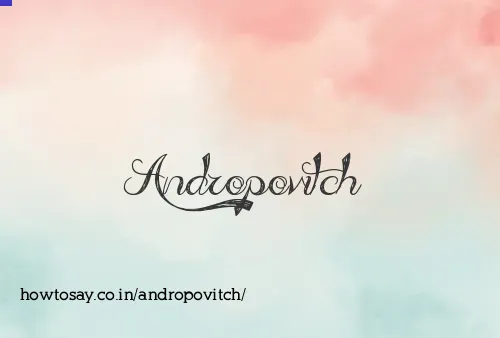 Andropovitch