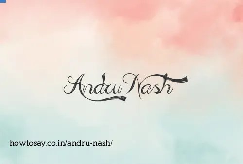 Andru Nash