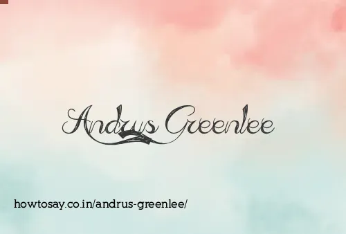 Andrus Greenlee