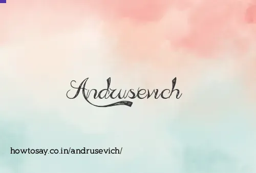 Andrusevich