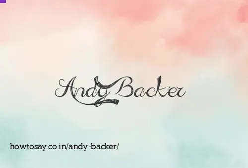 Andy Backer