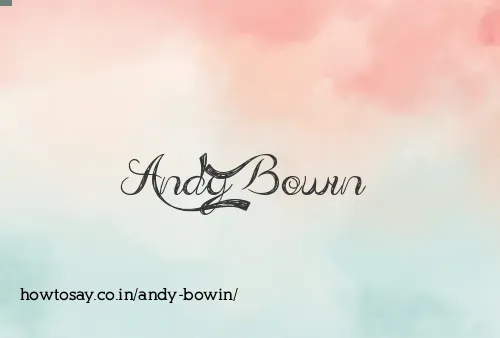Andy Bowin