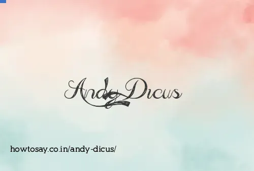 Andy Dicus