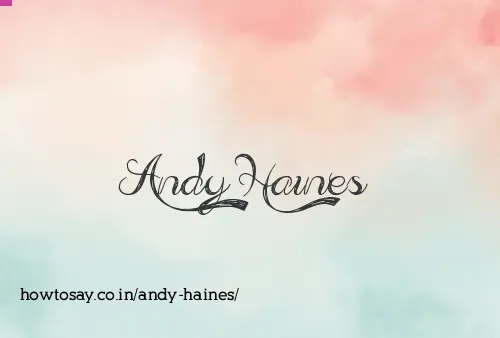 Andy Haines