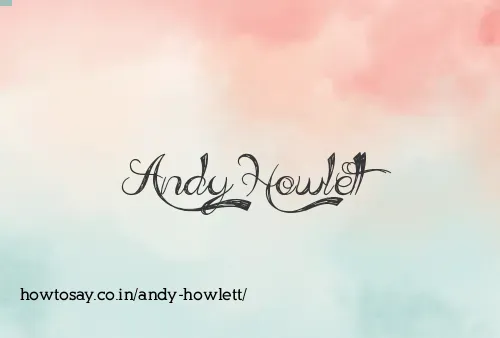 Andy Howlett