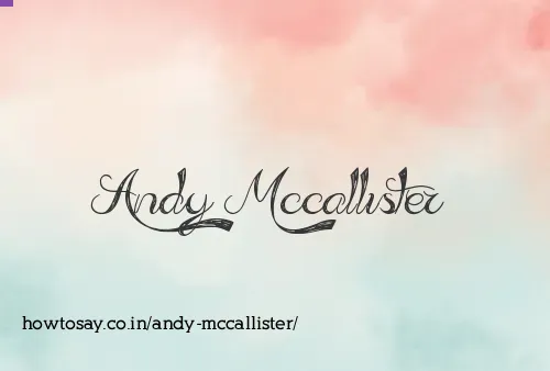 Andy Mccallister