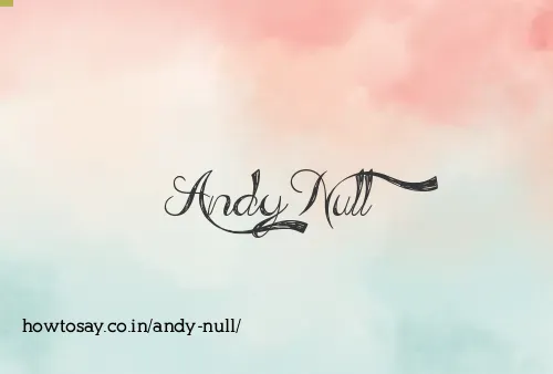 Andy Null