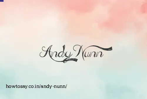 Andy Nunn