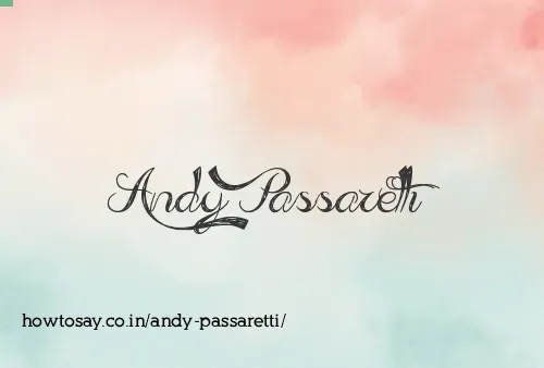 Andy Passaretti