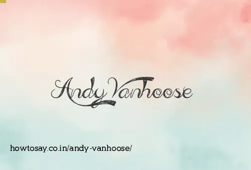 Andy Vanhoose