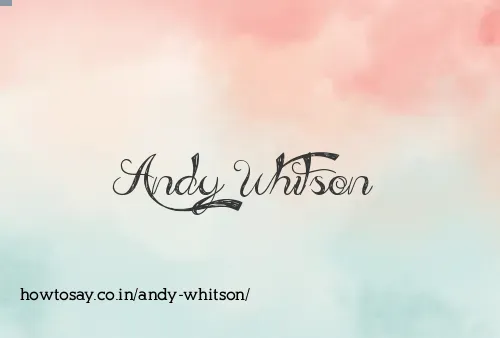 Andy Whitson