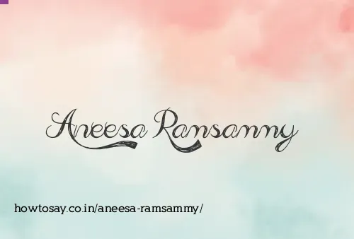 Aneesa Ramsammy