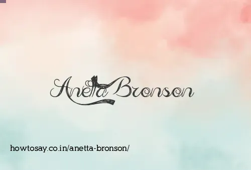 Anetta Bronson