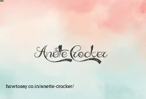 Anette Crocker