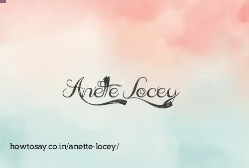 Anette Locey