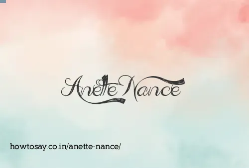 Anette Nance