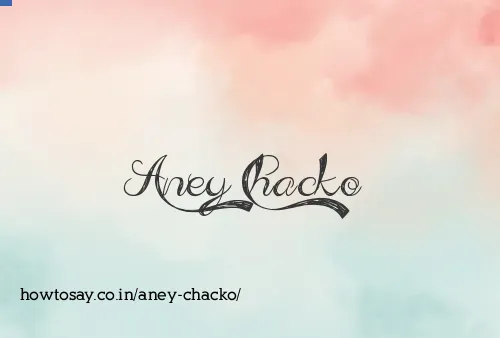 Aney Chacko
