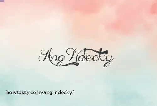 Ang Ndecky