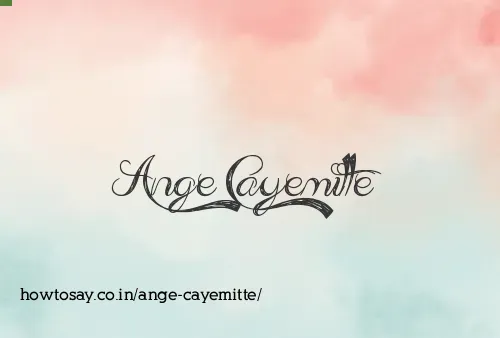 Ange Cayemitte