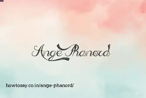 Ange Phanord