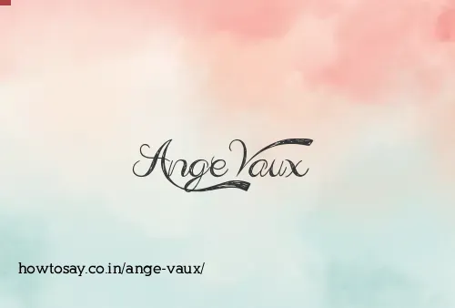 Ange Vaux