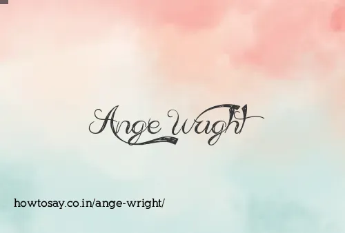Ange Wright