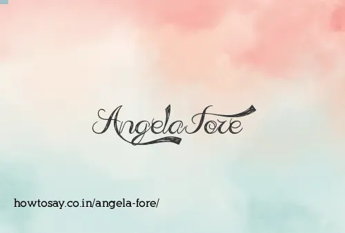 Angela Fore