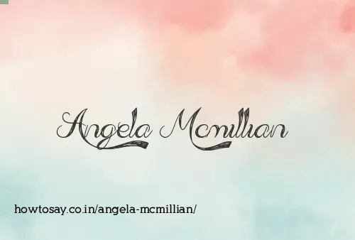 Angela Mcmillian