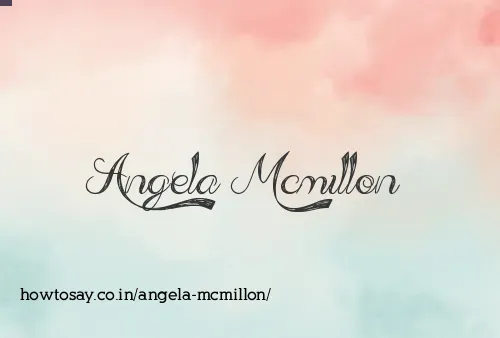 Angela Mcmillon