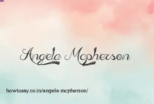 Angela Mcpherson