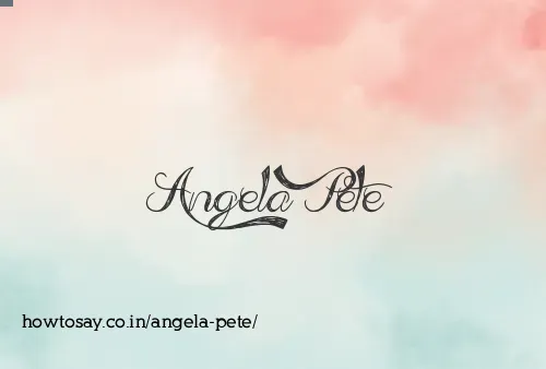 Angela Pete