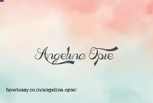Angelina Opie