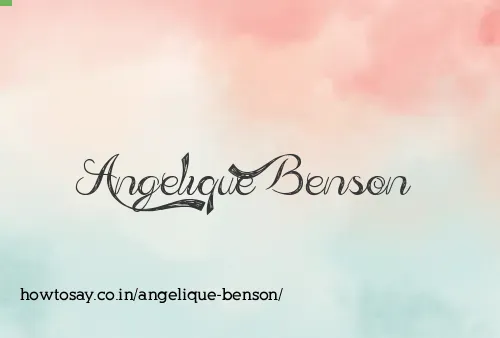 Angelique Benson