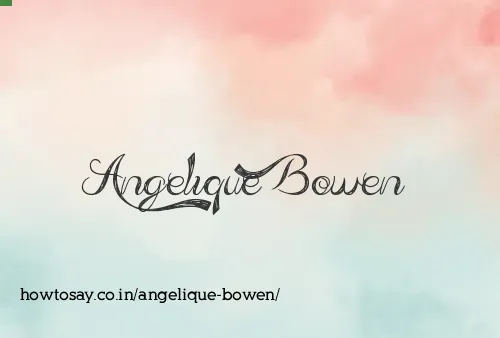 Angelique Bowen