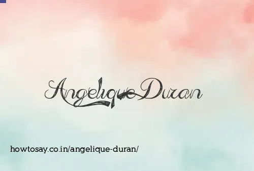 Angelique Duran