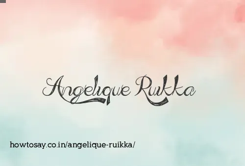 Angelique Ruikka