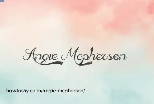 Angie Mcpherson