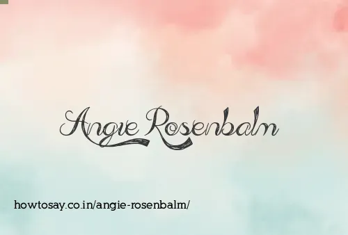 Angie Rosenbalm