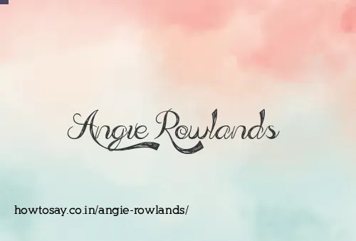 Angie Rowlands