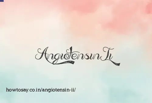 Angiotensin Ii