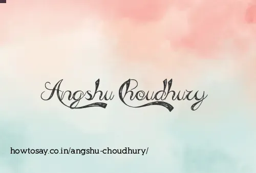 Angshu Choudhury